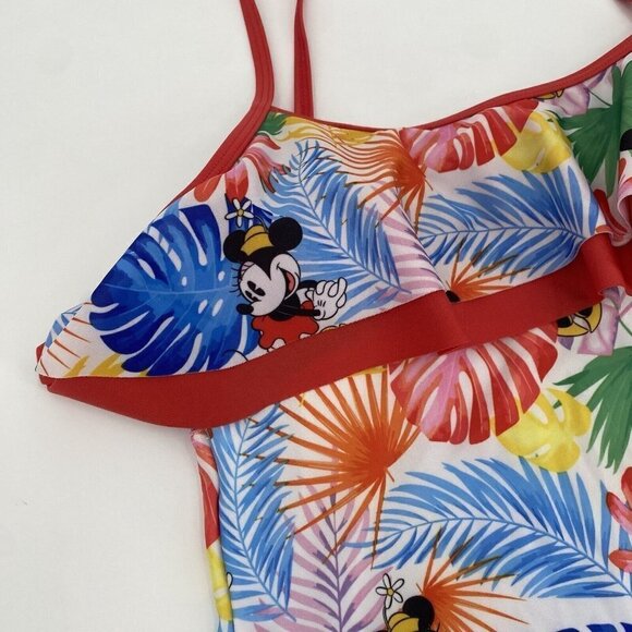Disney Women's Size M Minnie Mouse One Piece Swimsuit 50+SPF Colorful - Picture 5 of 11